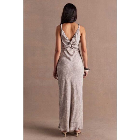 SOVERE Inara Reversible Maxi Dress – Grey Maxi cocktail Brunch Size S NWT - Picture 4 of 8